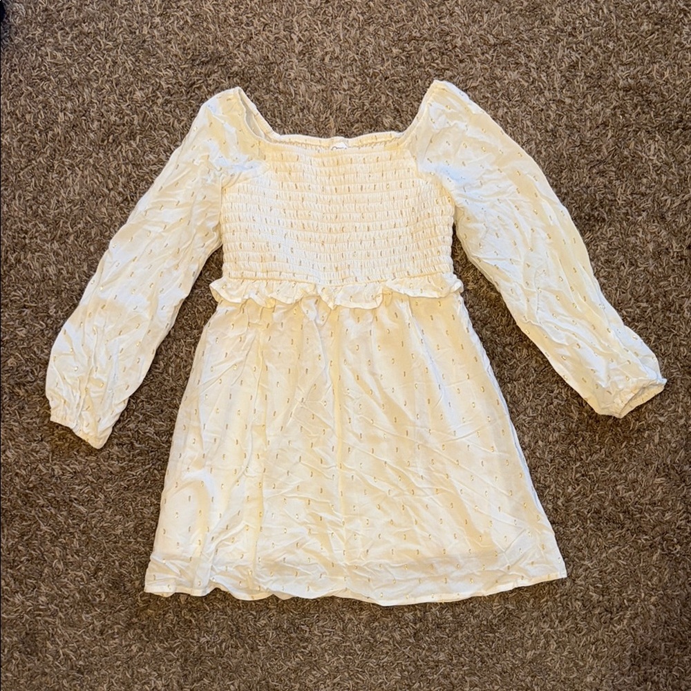 Art Class Cream Kids Dress